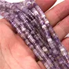 Natural Rondelle Amethysts Beads 15.5'' Strand 2x2x4MM Wheel Round Bead Purple Crystal Quartz Beaded For Jewelry Making DIY ► Photo 2/5