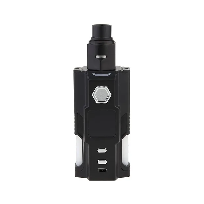 Cleanrence! Sigelei Snowwolf Squonk Vfeng комплект питание от 18650/20700/21700 с емкостью 3,0 мл, бутылка squonk с каждой стороны, комплект для вейпа - Цвет: Черный