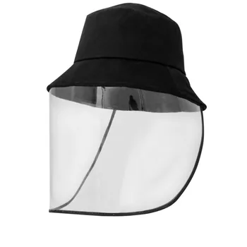 

Anti-Spitting Splash Protection Cap Anti-Drip Dust-Proof Waterproof Isolation Protective Mask Removable Sun Hat for Adult Women