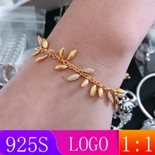 LISM [ ] S925 серебро зима 1: 1 сияющая Пшеница браслет ухо Мода леди подарок DIY оригинальные ювелирные изделия