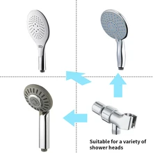 Настенный держатель для душевой головки для ванной комнаты, регулируемый кронштейн для душевой ручки, полированный хром, аксессуары для дома и ванной комнаты