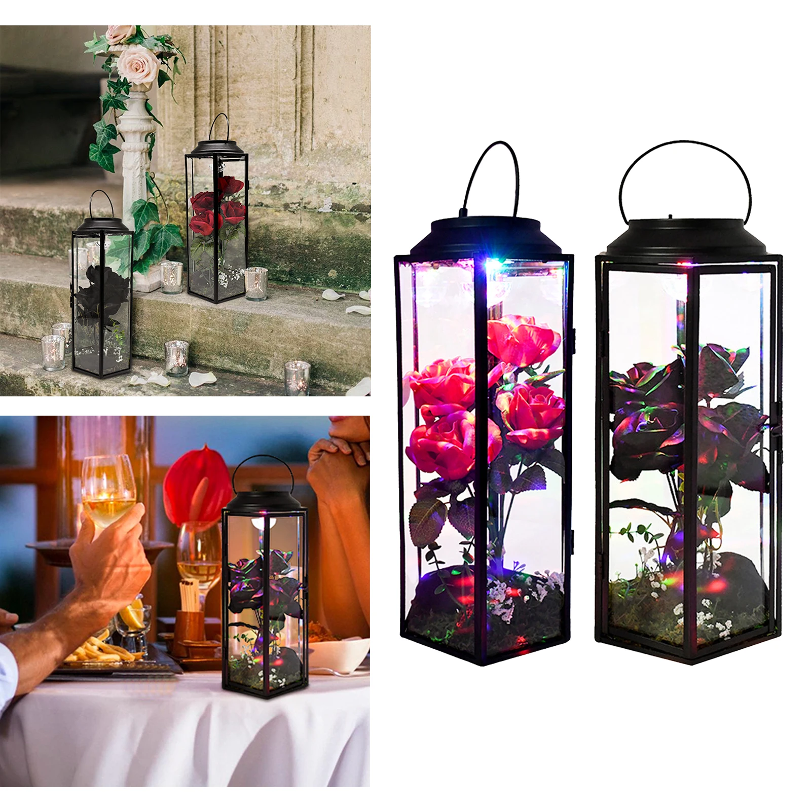 Eternal flower led light artificial floral rose lamp Lover wife girlfriend anniversary gift