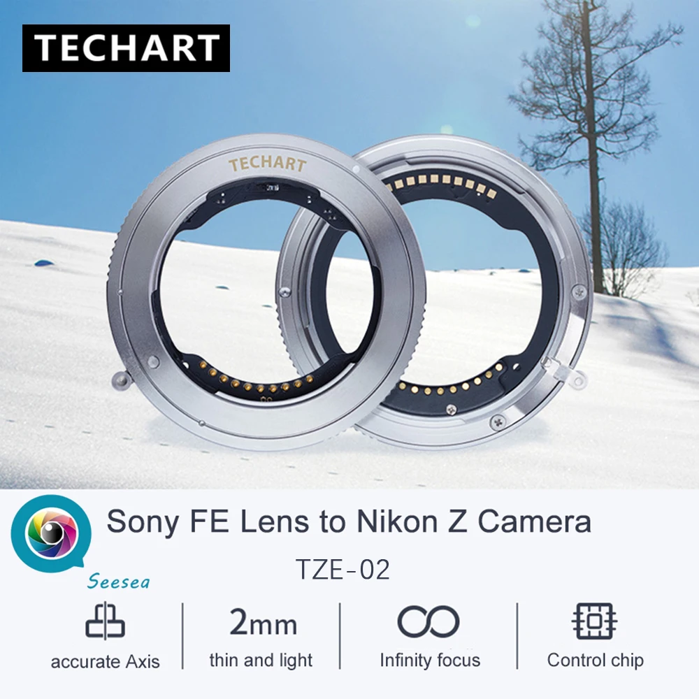 Адаптер с автофокусом для Sony FE Lens F Mount to Nikon Z6 Z7 Z6ii Z7ii Cameras TZE-02 | Электроника