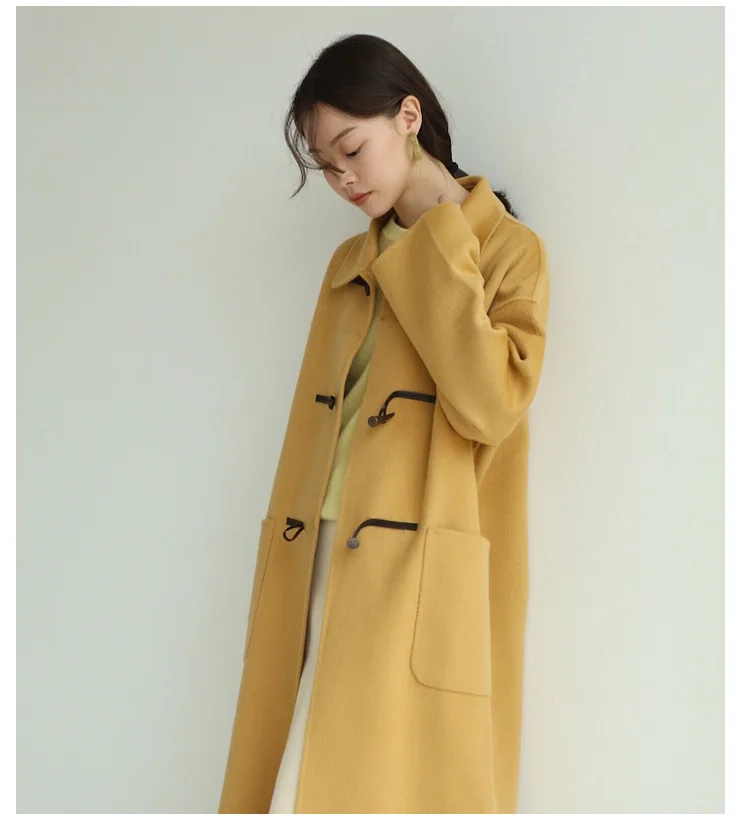 Fdfklak abrigos mujer invierno новое шерстяное пальто Женская осенне-зимняя Толстая теплая Женская куртка Студенческая верхняя одежда пальто casaco