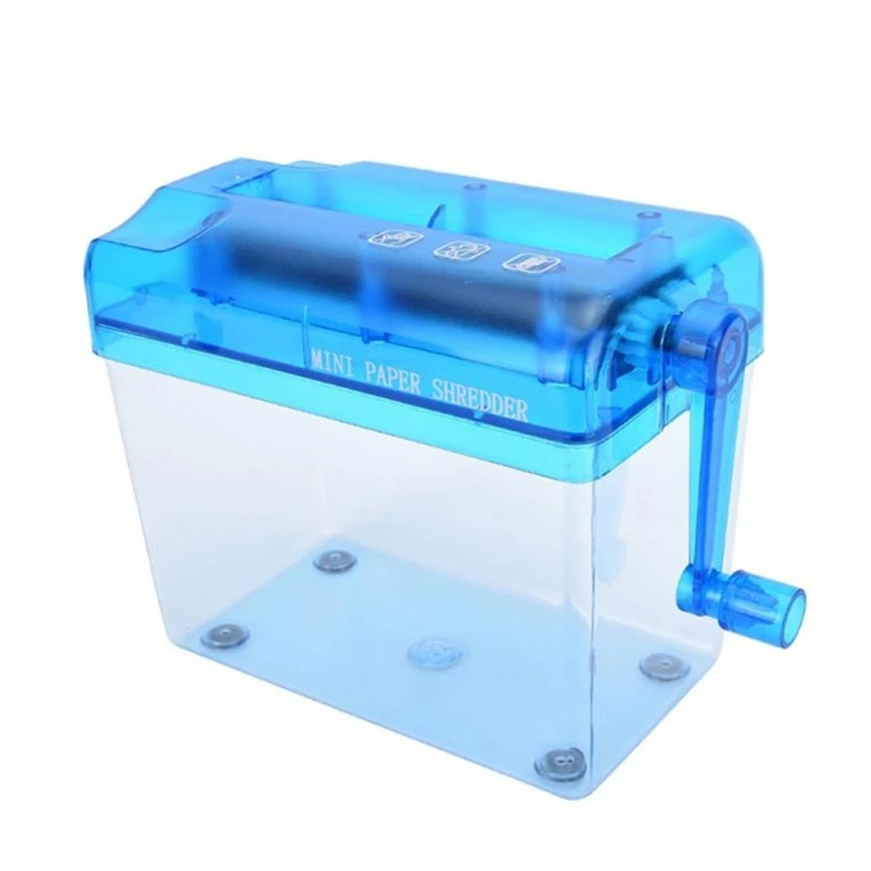 Mini Hand Shredder Portable Paper A6 Manual Documents Cutting Tool Home Office Desktop Blue | Компьютеры и офис