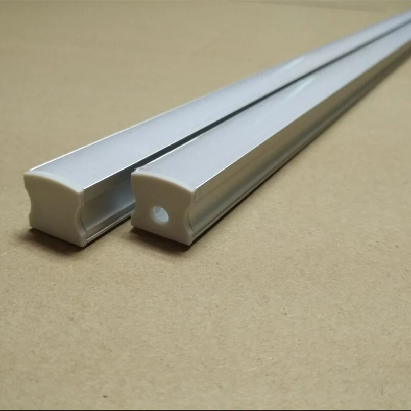 YANGMIN Free Shipping 2.5m/pcs Silver/black U-Shape Internal Width 12mm LED Aluminum Channel System with Cover