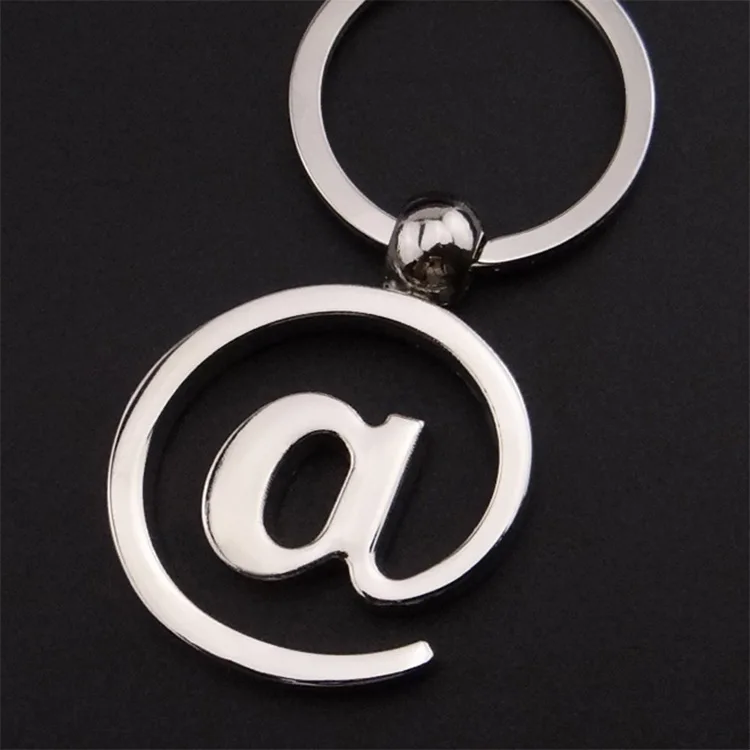 Креативный сетевой символ брелок@ почтовый ящик символ металлический кулон брелок маленькие электронные подарки оптом Настраиваемые