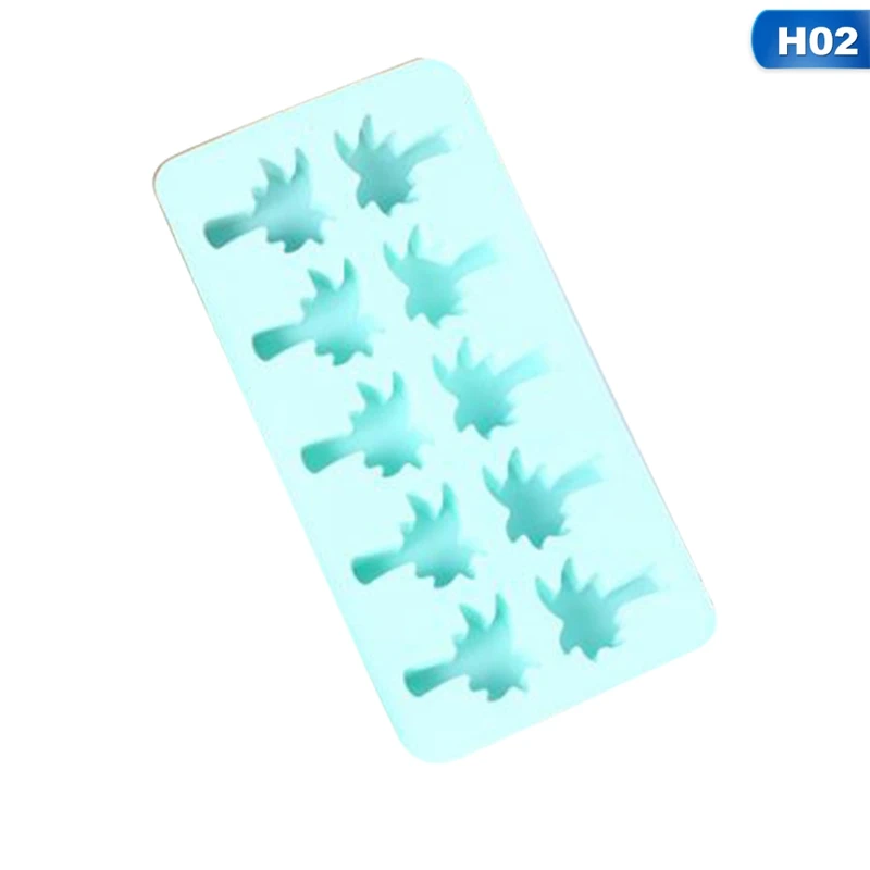 H02 Flamingo силиконовые формы для льда "сделай сам" форма для льда силиконовая форма для льда лоток производитель фрукты форма для шоколада Сделай Сам конфеты кухонный инвентарь для бара - Цвет: H02
