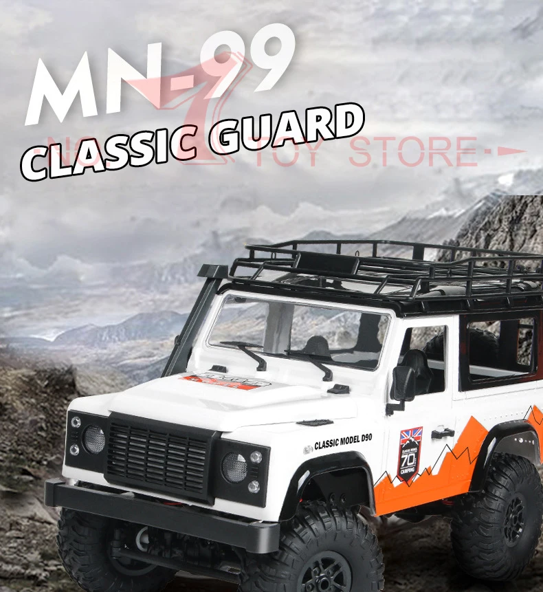 MN 99 Model 2.4G 1:12 4WD RC Car Rock Crawler 70 Anniversary Edition Remote Control Car Kid Outdoor Toy VS MN-90 MN-91 D90 Truck