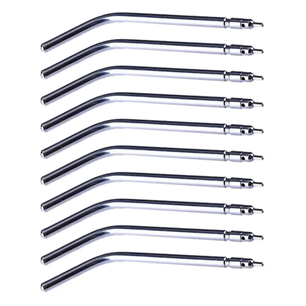 10 Piece  Air Water Triple 3-Way Spray Syringe Handpiece Nozzle Alloy Tips Tube Quick-Change Light Weigt