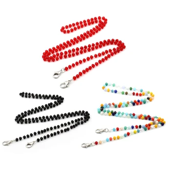 

Colorful Crystal Beads Glasses Chain Non Slip Eyeglasses Handmade Necklace Mask Cord Lanyard Strings Neck Strap Women Eyewear
