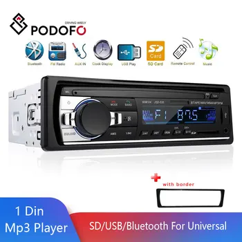 

Podofo Car Radio USB FM Autoradio Car Stereo With Remote MP3-JSD520 Bluetooth In-dash 1 din Audio player car MP3/WMA/WAV/FLAC