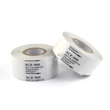 

20pcs/lot 35*100M high quality scf-900 imported White color ribbon roller for date coding machine/code printer