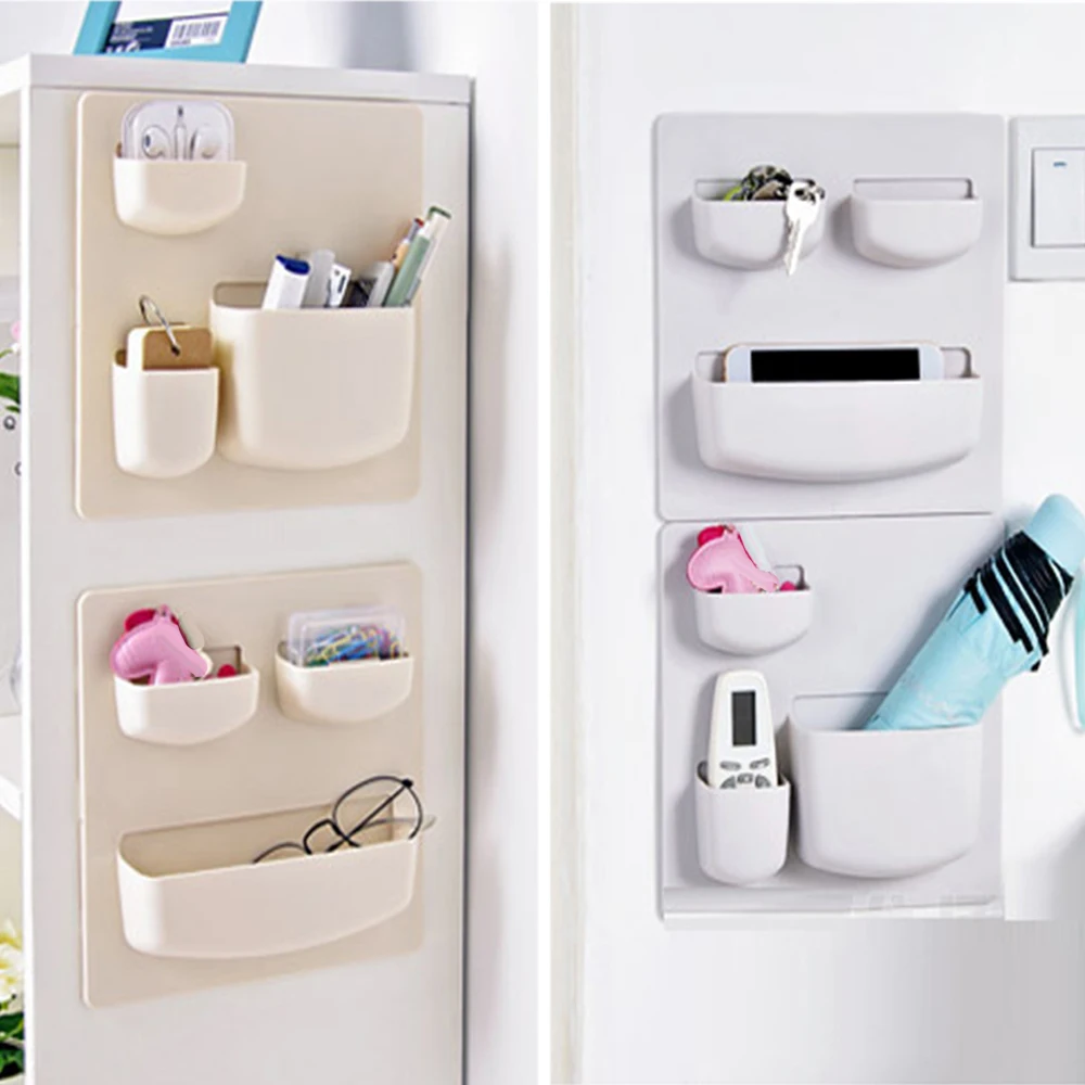 

New Self-adhesive Home Wall Mounted Storage Rack Keys Pencils Holder Organizer Shelf for Bedroom Bathroom Living Room Kitchen