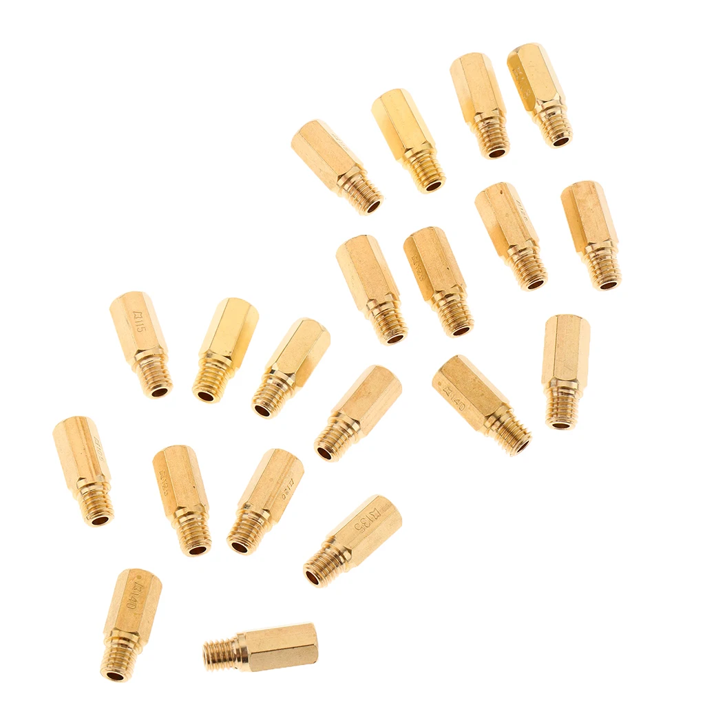 20x Injector Nozzles for PWK KOSO KEIHIN OKO Carb, Main jets 100 105 108 110 115 120 125 130 135 140