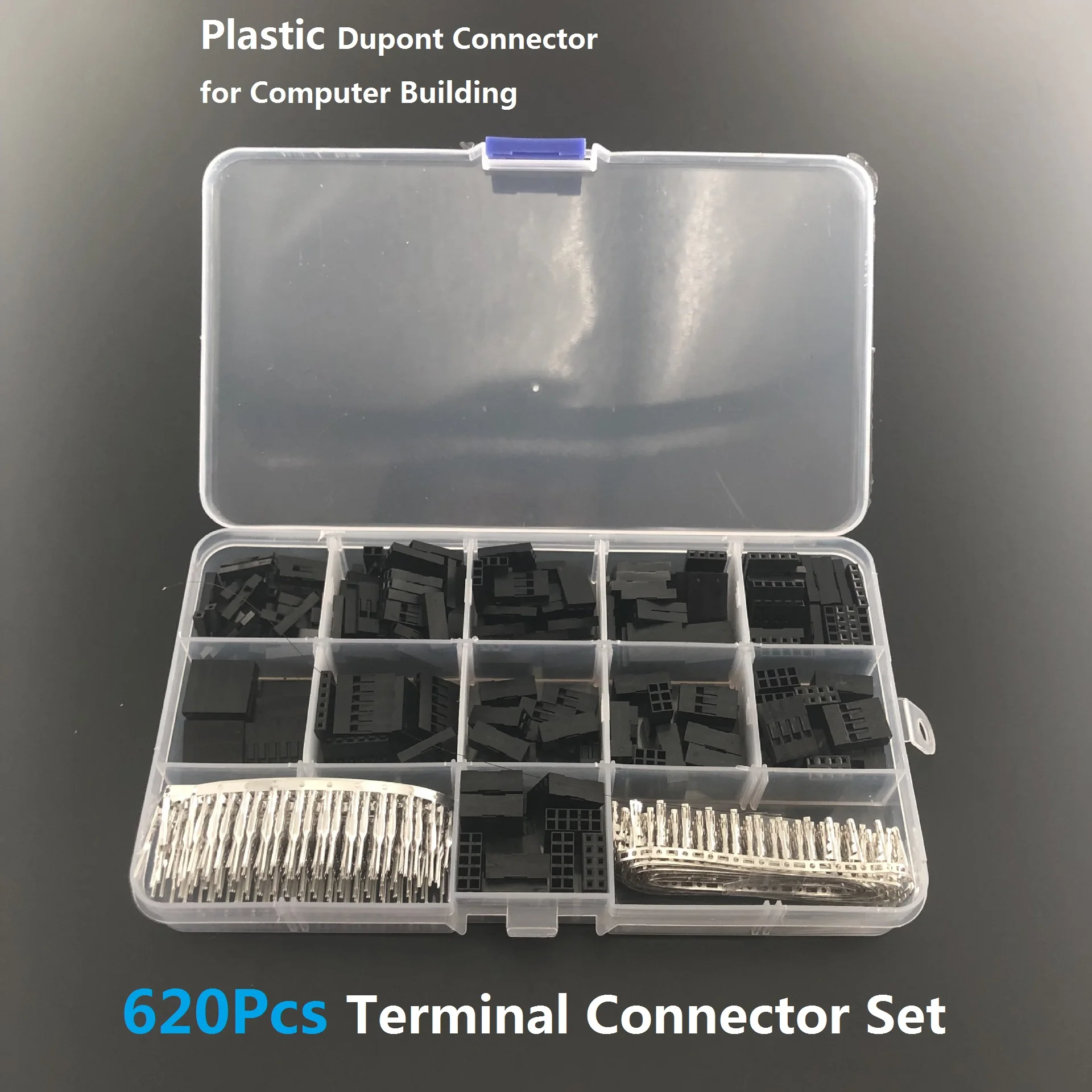 620pcs 2.54mm Pitch Jst Sm 1 2 3 4 5 6 Pin Housing Connector Dupont