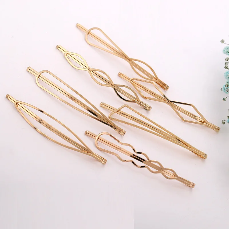 Hair Accessory Hair Clip Jewelry Accessories 10PCS/Pack KC Gold Color Hair Pins Clips Wedding Hair Jewelry for Women Girl DIY Clips Jewelry Making Findings