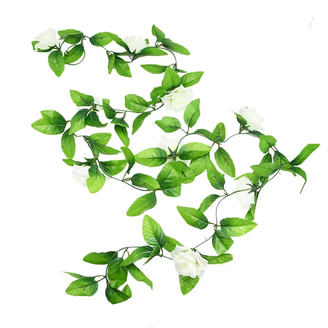 180cm Fake Ivy Wisteria Flowers Artificial Plant Vine Garland for Room Garden Decorations Wedding Arch Baby Shower Floral Decor 230cm H12