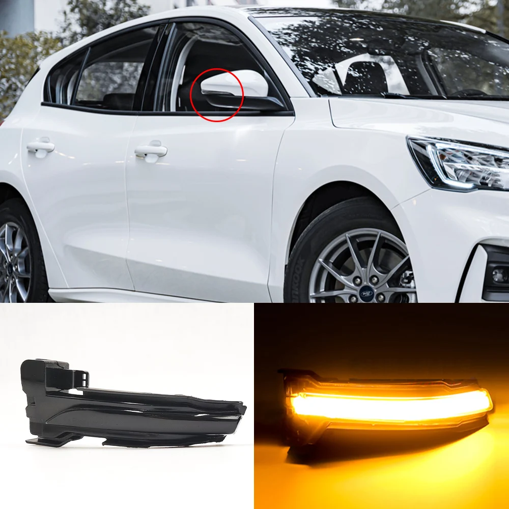Clignotants LED Dynamiques Pour Rétroviseur Ford Focus 4 MK4 2019-2020 - Conduite à Gauche