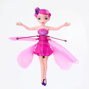

Home Decro Pink Fairy New DIY Toys Flying Fairy Infrared Induction