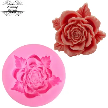 

3D Rose Flower Silicone Mold Fondant Cake Decorating tools Cookie Fimo Polymer Clay Resin Baking Molds For Cake