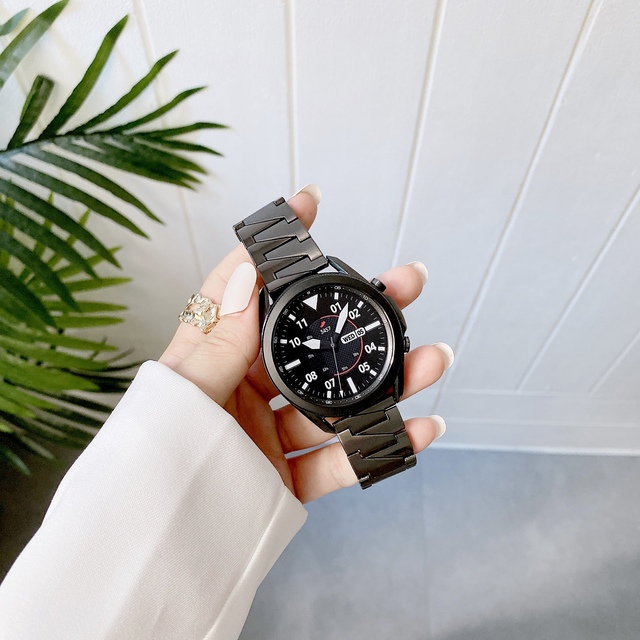 Metal stainless steel Watch band for Samsung Galaxy Gear S3 Watch 45mm 46mm luxurious Wristband bracelet watch strap Loop