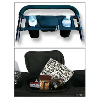 

Baby Pram Stroller Buggy Storage Pushchair Bag Organizer Bottle Cup Pouch Holder Hanging Rear Tray Hanging Bags