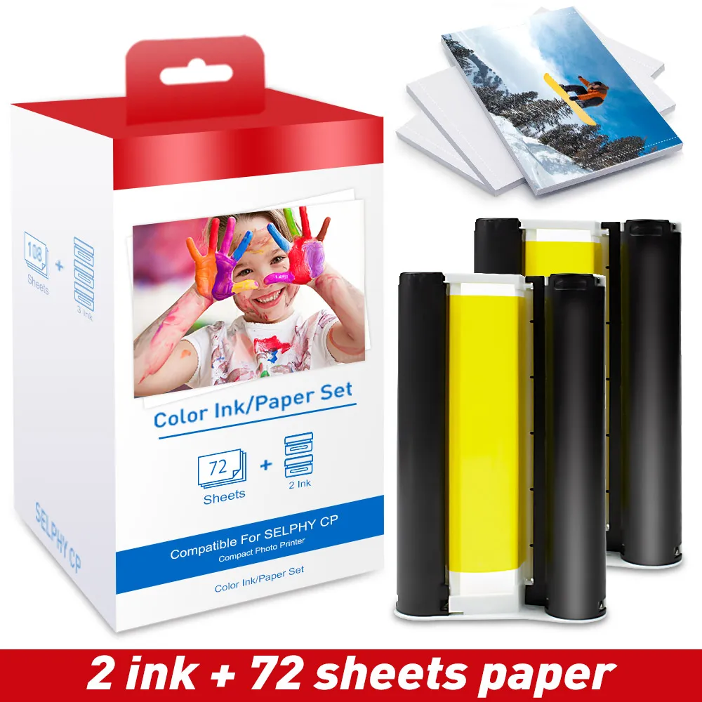 Uniplus For Canon Selphy Color Ink Paper Set Compact Photo Printer Cp1200  Cp1300 Cp910 Cp900 3pcs Ink Cartridge Kp 108in Kp-36in - Printer Ribbons -  AliExpress