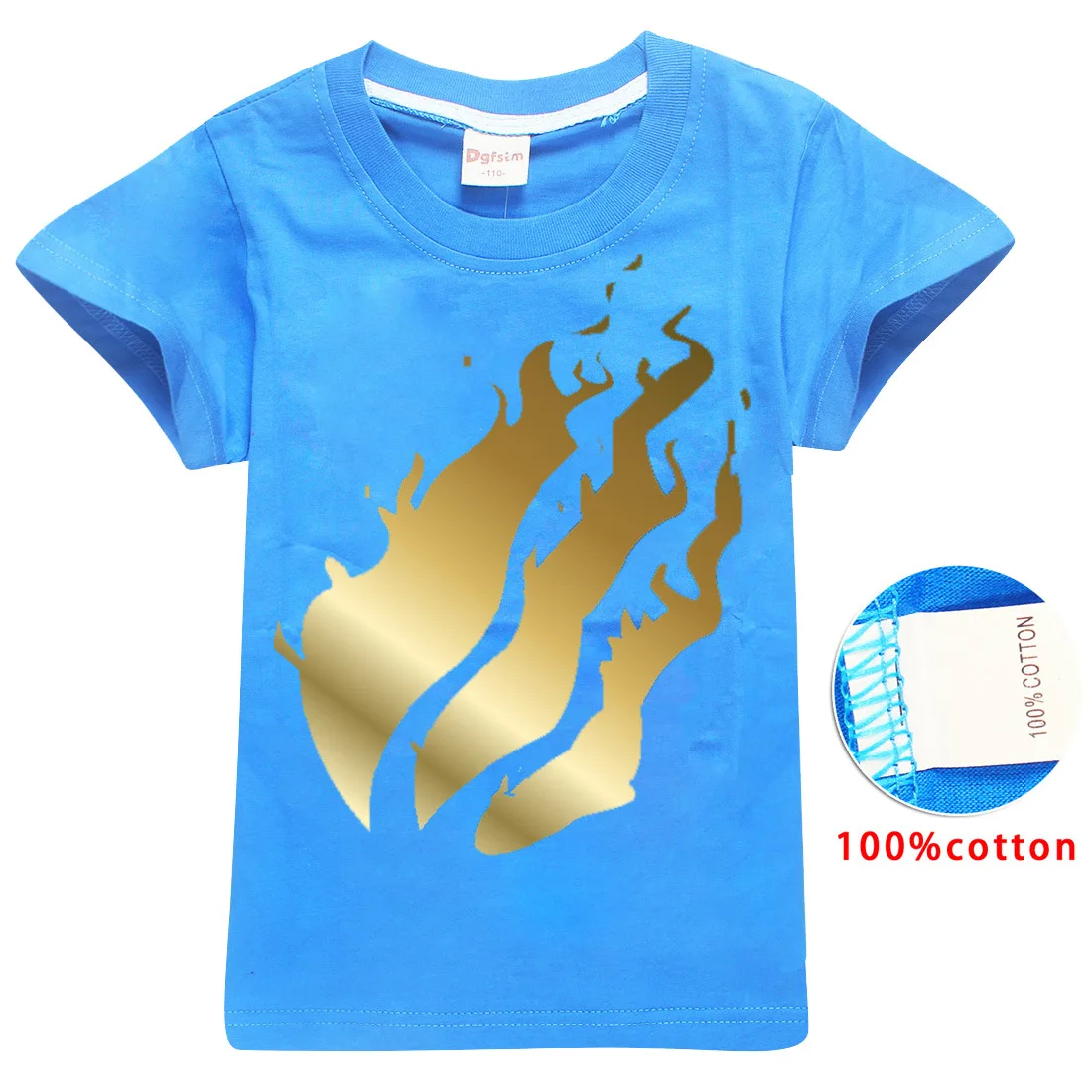 Хлопковая детская футболка для мальчиков, топы для мальчиков, футболка для малышей, 8496 с короткими рукавами и принтом огня, 5-14 лет