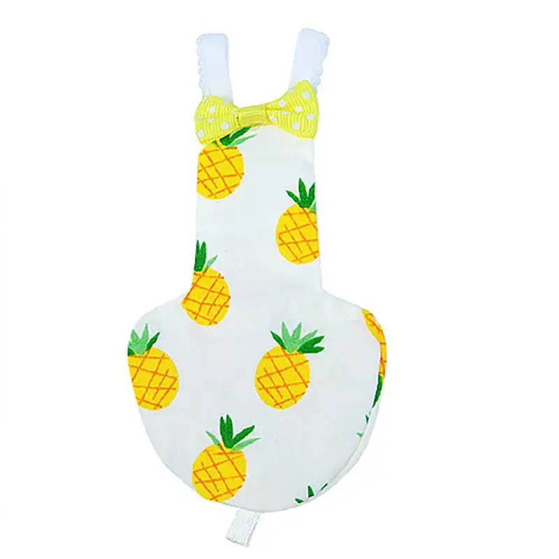 1pc Bird Diaper Cotton Washable Pineapple Watermelon Printing Breathable Parrots Nappy Bird Flight Suit Pet Clothing Accessories