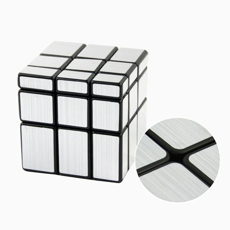 3x3x3, волшебный зеркальный кубики головоломка с отливом, профессиональный Кубик Рубика от Скорость Magic Cube Neo Cubo Magico, обучающие игрушки для детей