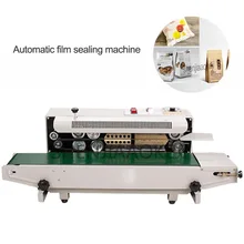 Непрерывная автоматическая машина для запечатывания пленки 220 В/110 В машина для запечатывания края алюминиевой фольги FR-900 упаковочная машина для пищевой пленки 1 шт
