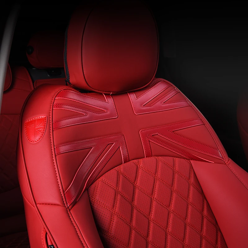 Car Seat Covers For BMW MINI Cooper S One F56 Wholesale Waterproof Leather Auto Seat Protector Car Interrior Accessories 2014-20