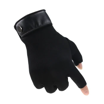 SPECIAL PRICE ❤️ Winter Men Mitten 2 Fingers Exposed Keep Warm Touch Screen Windproof Thin Guantes Driving Anti Slip Outdoor Fishing Male Gloves - discount item 20% OFF Apparel Accessories