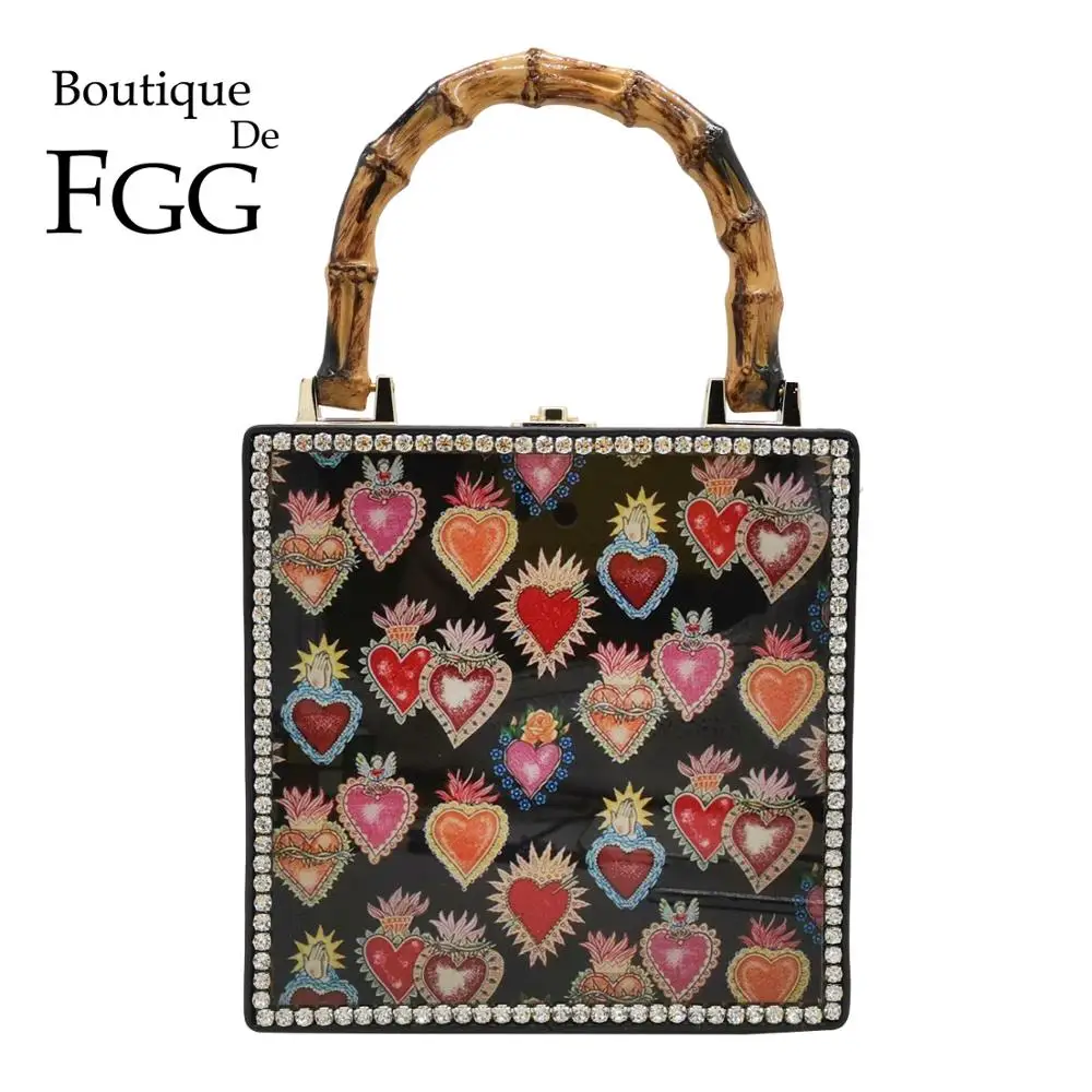 Boutique De FGG акриловые женские сумки-тоуты из искусственной кожи с принтом клубники