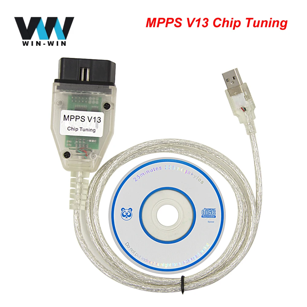 

MPPS V13.02 V13 K CAN Flasher Chip Tuning SMPS ECU Programmer Tool OBD2 MPPS V13.02 OBD2 Diagnostic Cable With Multi-Language
