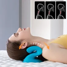 Ramię szyi ulga w bólu nosze masażer Relaxer kołnierz na szyję kręgosłupa szyjnego chiropraktyka poduszka tanie tanio beruote CN (pochodzenie) M210823B01 Średni Materiał kompozytowy NECK Masaż i relaks