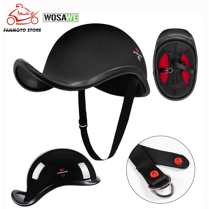 

WOSAWE Adult Half Face Vintage Riding Motorcycle Helmet Hat Cap Men/Women Motorcross Moto Racing Motorbike Capacete Mtb Helmets