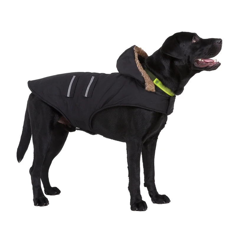 

Warm Pet Dog Jacket Simple Lattice Pattern Pet Winter Clothes Warm Soft Large Dog Plaid Shirt Coat Hoodie Winter Pet Dog Clothes