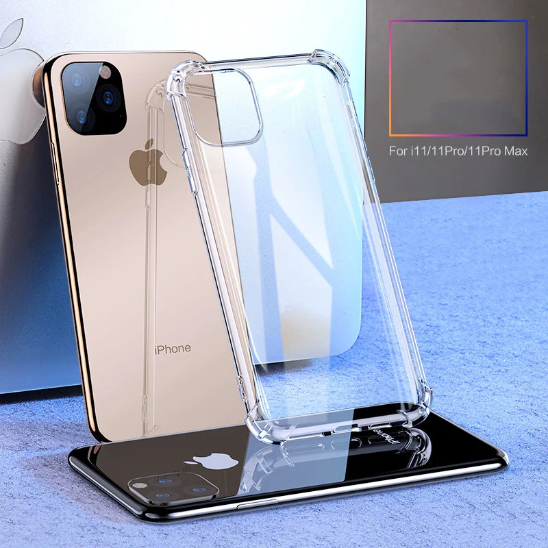 

Luxury Shockproof Silicone Phone Case For iPhone 7 8 6 6S Plus X XS Max iphone 11 pro Max Cases Transparent Protection Back Cove