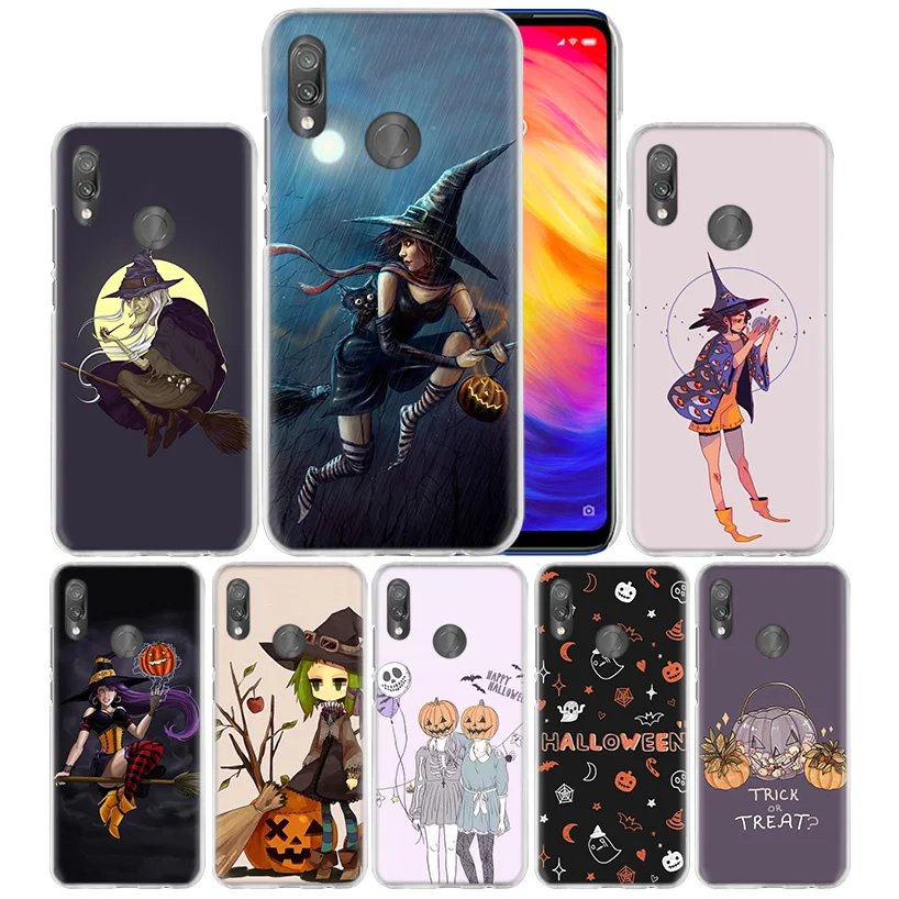 

Case Cover for Xiaomi Redmi Note 7 7A 7S 8 6 5 K20 Mi 8 9T CC9 CC9E A1 A2 A3 Play F1 Lite Pro Plus Halloween Witch
