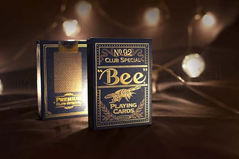 Bee Gold Edition Coterie игральные карты синий/красный Magia Poker USPCC новые Запечатанные коллекционные карты магические трюки реквизит