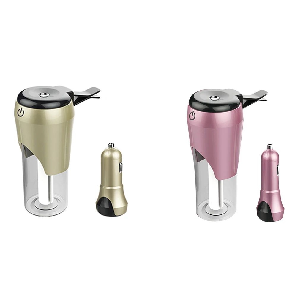 

ar Humidifier USB Essential Oil Diffuser Auto Air Refresher Diffuser and Cigarette Lighter Dual USB Phone Charger