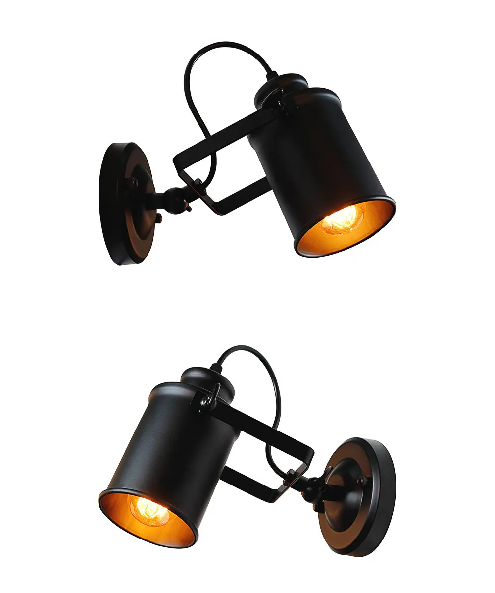 Стены промышленная лампа в стиле ретро настенный светильник светодиодный бра Винтаж Настенные светильники для ресторана прикроватной