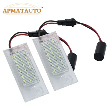 

2x White LED license Plate lights For Audi A6 C5 4B Avant/Wagon 1998-2005 RS6 Plus 03-05 Canubs license Number Plate lights