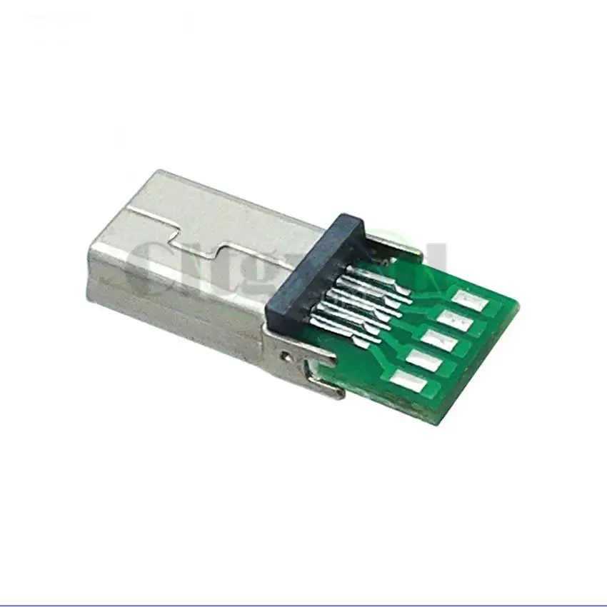 Cltgxdd 1PCS Mini 10 Pin Male USB Data Cable Connector Mini USB 10P Plug Socket Charging Adapter W/ PC Board