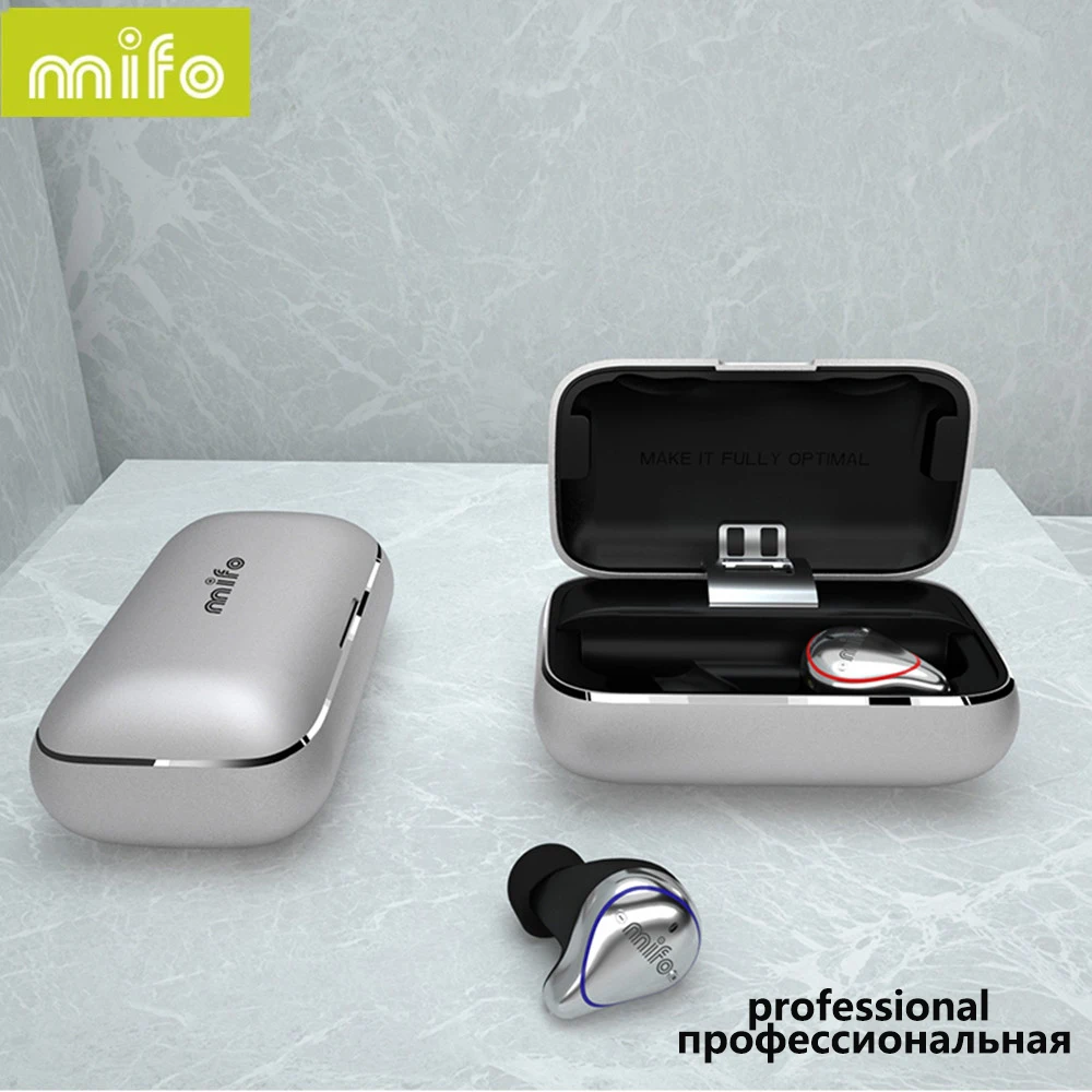 Mifo O5, мировые ограничения, наушники, Bluetooth 5,0, сбалансированная арматура, настоящие беспроводные наушники, водонепроницаемые, спортивные, мини Bluetooth наушники - Color: silver professional