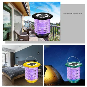

Solar LED Light Mosquito Zapper Insect Killer Light Garden LawnInsect Repellent Radiationless for Bedroom Home