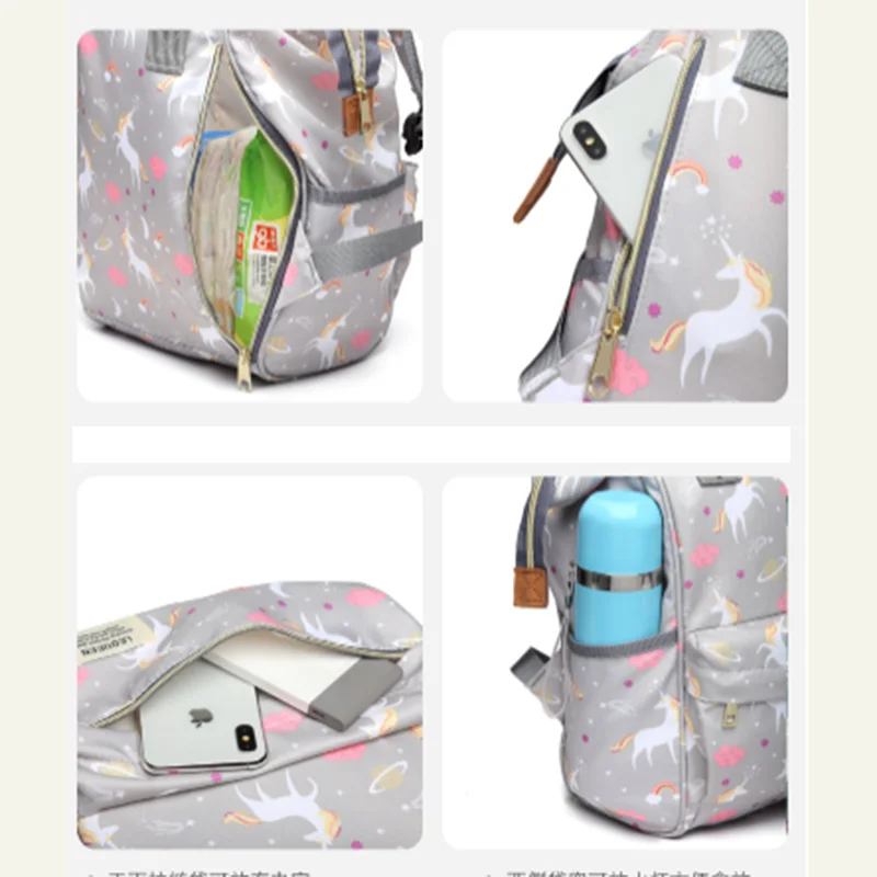 lequeen Large Capacity Maternity bag Baby Bag Mummy bag Multifunctional Diaper Bag Travel Backpack Nursing Bag Baby Care handbag