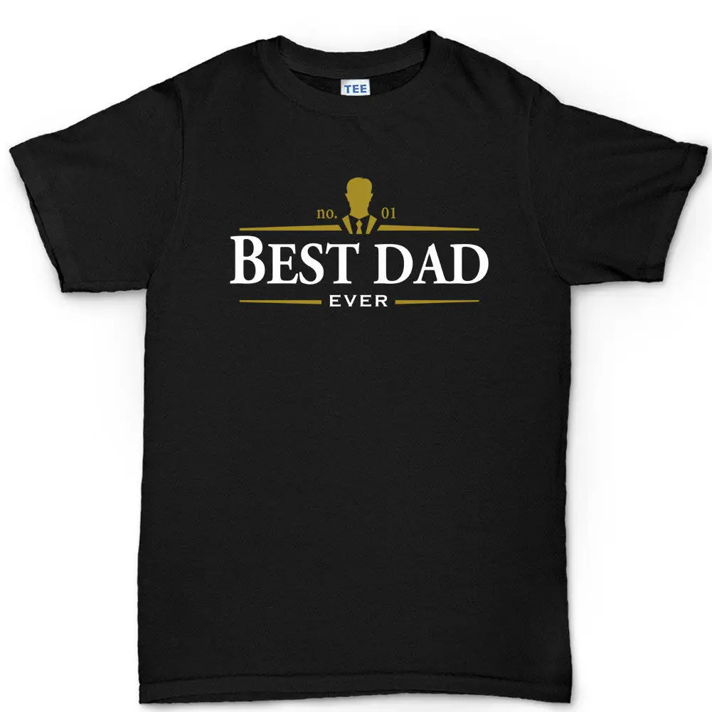 Best Dad Ever Irish Stout Whiskey Father's Day Gift Daddy T-shirt Tee Top Tshirt Loose Size top ajax 2018 funny t shirts | Мужская